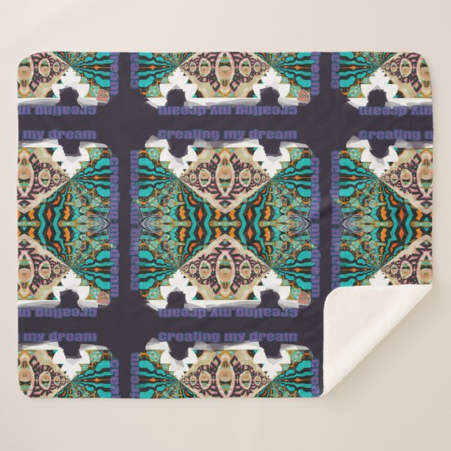 Cobertor Sherpa Criando meu Sonho (Frente (Horizontal))