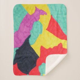 Cobertor Sherpa Criaturas Vermelhas