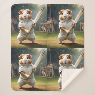 Cobertor Sherpa Cricket Craze: A Guiné Pigra Grande Combate