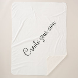 Cobertor Sherpa Crie o seu