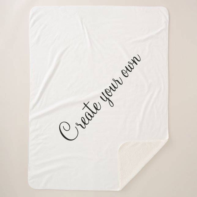 Cobertor Sherpa Crie o seu (Frente)