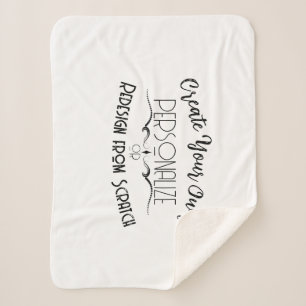 Cobertor Sherpa Crie o Seu Próprio