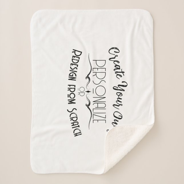 Cobertor Sherpa Crie seu (Frente)