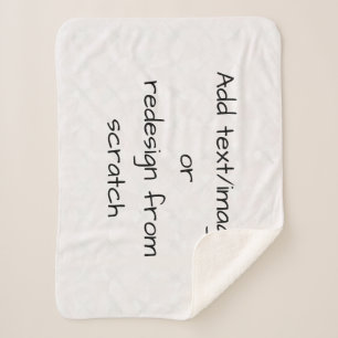 Cobertor Sherpa Crie seu próprio personalizado