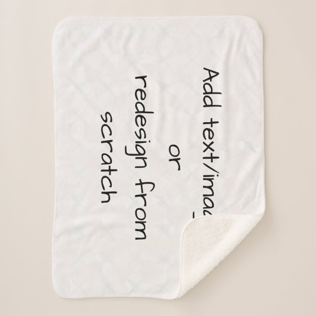 Cobertor Sherpa Crie seu próprio personalizado (Frente)