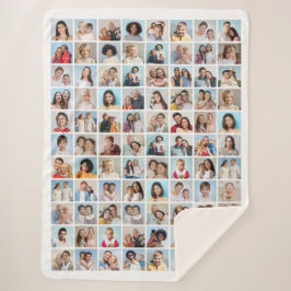 Cobertor Sherpa Crie sua própria colagem de fotos 88