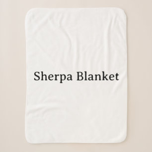 Cobertor Sherpa Crie Sua Própria Promoção de Marca Simples