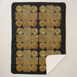 Cobertor Sherpa Cruz Céltica de Knotwork
