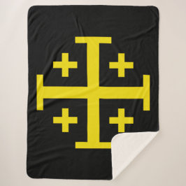 Cobertor Sherpa Cruz de Jerusalém