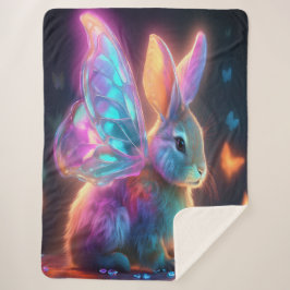 Cobertor Sherpa Crystal Bunny