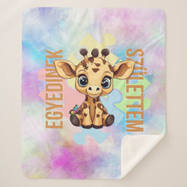 Cobertor Sherpa Cuki affirmációk | SNI Zsiráf | egípcio