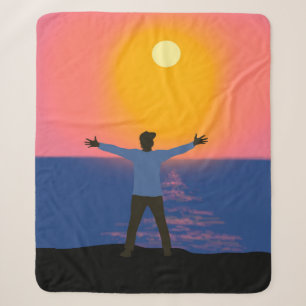 Cobertor Sherpa Cumprimento ao Sol