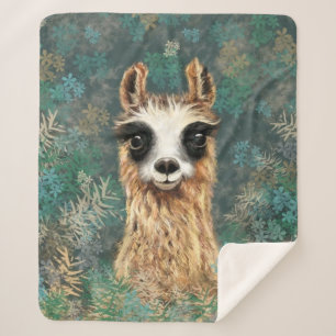 Cobertor Sherpa Curioso Baby Llama - Cute -