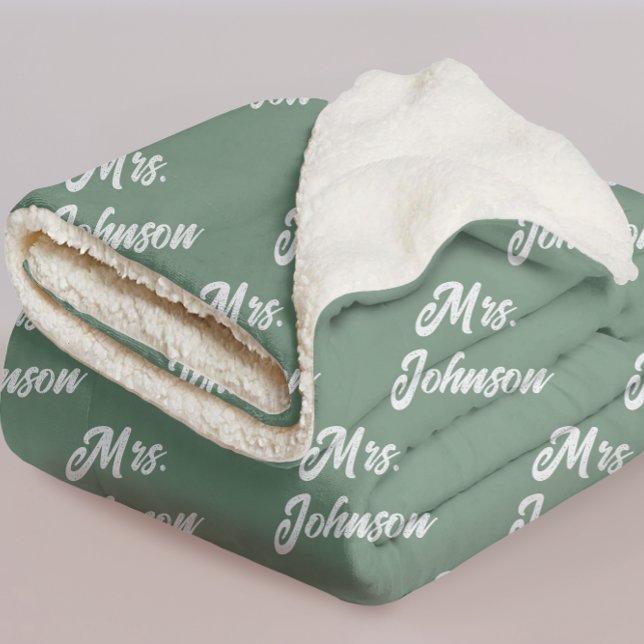 Cobertor Sherpa Custom Mr & Mrs Newlywed Blanket for Bride & Groom (personalized newlywed blanket gift for couple, custom mr & mrs wedding blanket for bride & groom, )