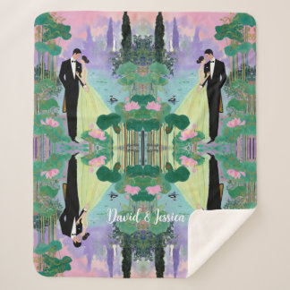 Cobertor Sherpa 💕 Custom Name Lake Kiss Sherpa Blanket – Cuddle