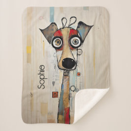 Cobertor Sherpa Cute Doggie Personalizado