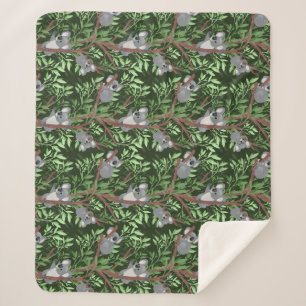 Cobertor Sherpa Cute Koala Bears Sherpa Blanket