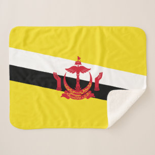 Cobertor Sherpa da Bandeira Patriótica de Brunei