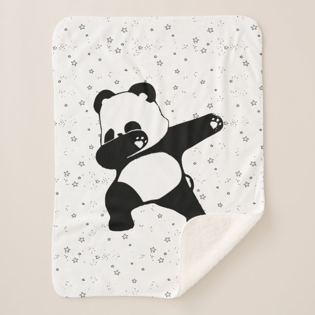 Cobertor Sherpa Dabbing Panda (Frente)