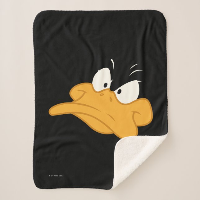Cobertor Sherpa DAFFY DUCK™ Angry Face (Frente)