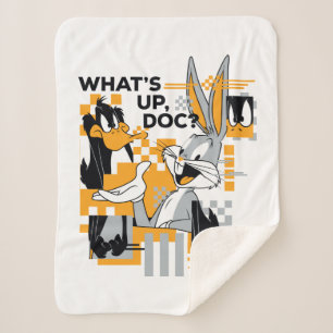 Cobertor Sherpa DAFFY DUCK™ & INSETOS BUNNY™ Glitch