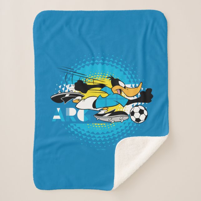 Cobertor Sherpa DAFFY DUCK™ Team Argentina Soccer Graphic (Frente)