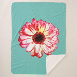 Cobertor Sherpa Dahlia Flower +