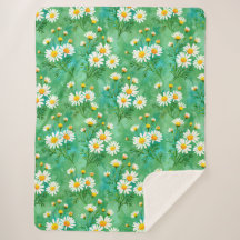 Daisy Whispers – Padrão de Prado em Aquarela