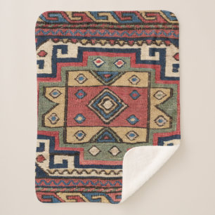 Cobertor Sherpa Dallas - Estrela Solitária Azul-Vermelha Ocidental