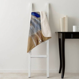 Cobertor Sherpa Dançarina de Dega com fita azul