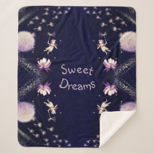 Cobertor Sherpa Dandelion Dreams