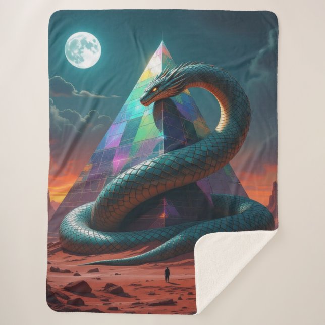 Cobertor Sherpa „Das Geheimnis der Schlangengötter“ (Frente)