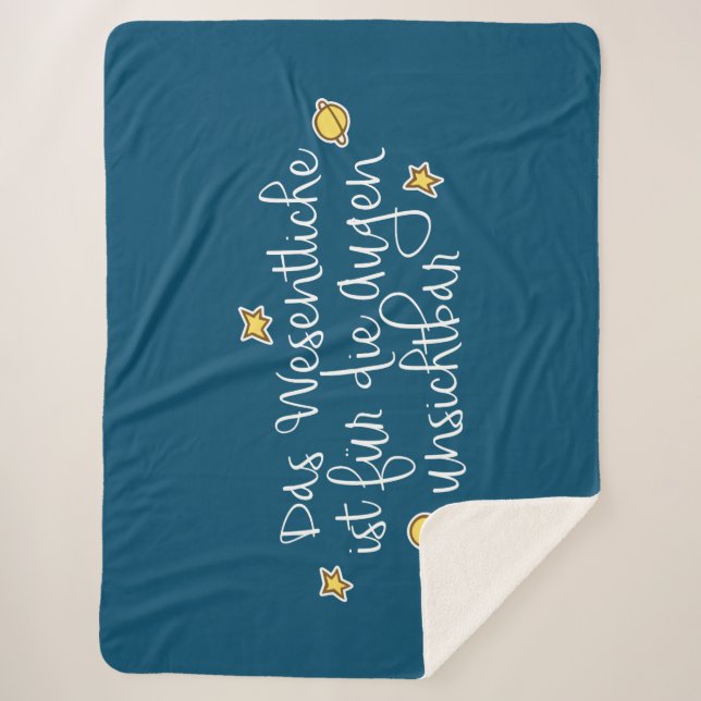 Cobertor Sherpa Das Wesentliche ist für die Augunsichtbar (Frente)