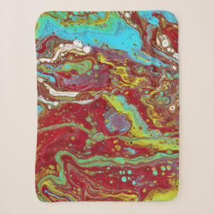 Cobertor Sherpa de Acrílico Abstrato Saddle Up 2 W