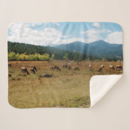 cobertor sherpa de ângulo largo da Elk