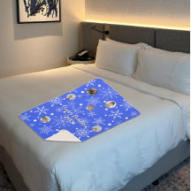 Cobertor Sherpa de Flocos de Neve Personalizável