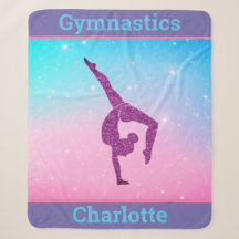 Cobertor Sherpa de Ginástica Pastel Sparkle