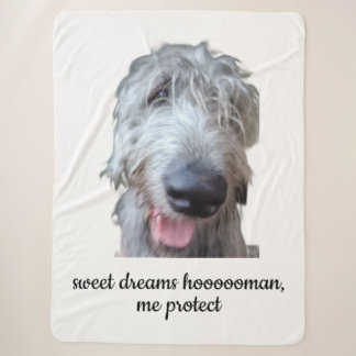 Cobertor Sherpa de Irish Wolfhound – Sonhos Doces