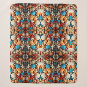 Cobertor Sherpa de Mosaico de Conchas