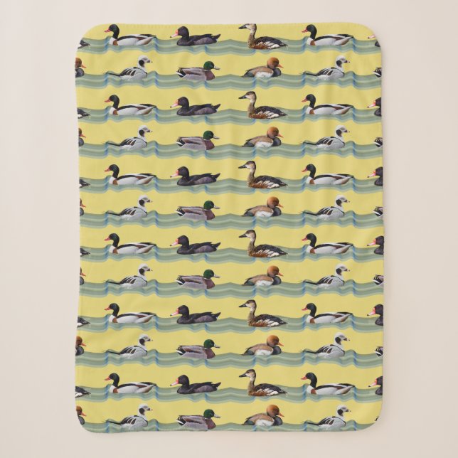 Cobertor Sherpa de Patos Dandy (Amarelo) (Frente)