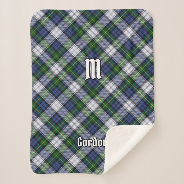 Cobertor Sherpa de Tecido Escocês Clan Gordon Dres (Frente)
