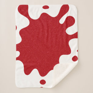 Cobertor Sherpa de Tomate Vermelho e Branco Person