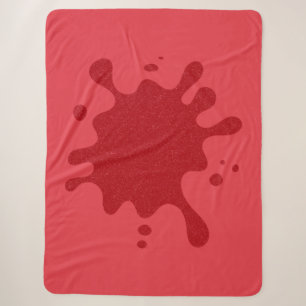 Cobertor Sherpa de Tomate Vermelho Manchado – Pers