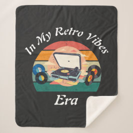 Cobertor Sherpa de Vinil Retro Vintage