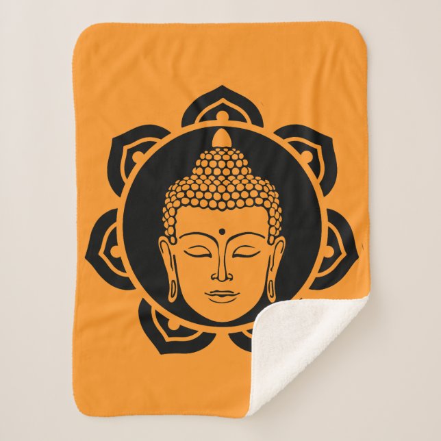 Cobertor Sherpa Decoração do lar budista (Frente)