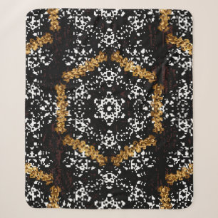 Cobertor Sherpa decoração do ornamentado. Campanha de luxo, real e