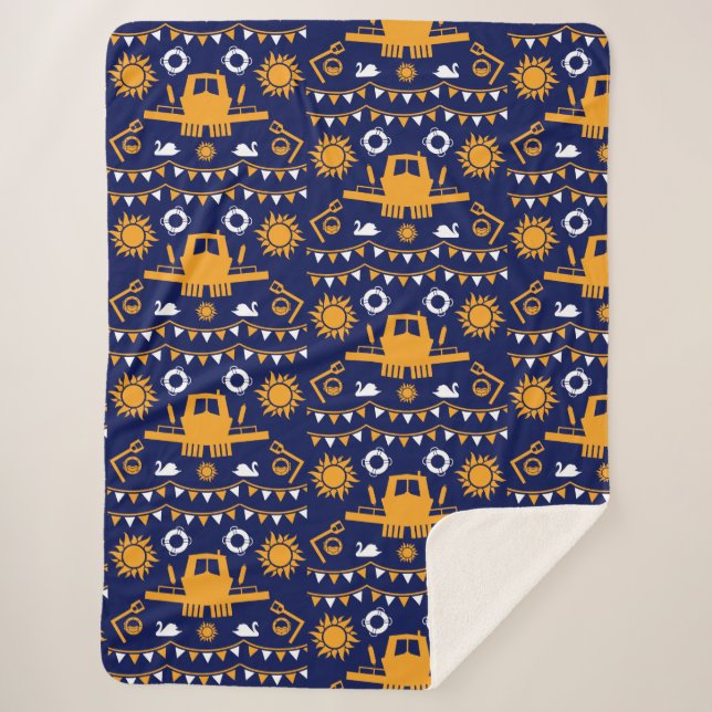 Cobertor Sherpa Decoração E Presentes De Narrowboat (Frente)