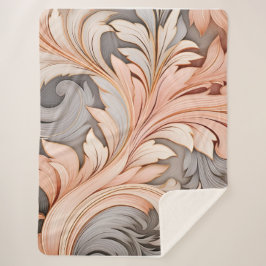 Cobertor Sherpa Decoração empoeirada de coral