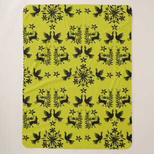 Cobertor Sherpa Decoração inicial de Otomi mexicano