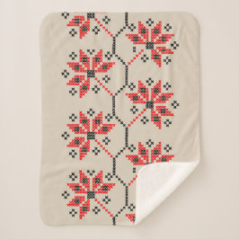 Cobertor Sherpa Decoração inicial inspirada no Folk